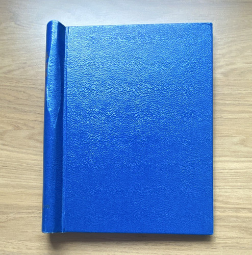 York blue hardback plain stamp - plain,