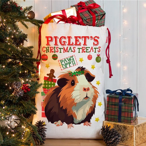 Guinea pig christmas sack - pig,