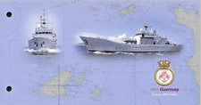 GUERNSEY 2003 HMS GUERNSEY M/S Presentation Pack + FDC