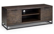 Solid Dark Oak 2 Door TV Unit
