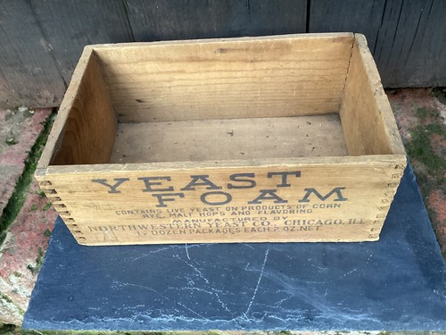 Old small wooden advertising - old,