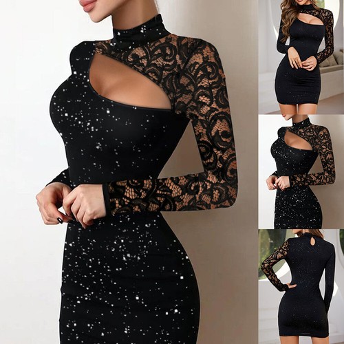 Womens sexy lace hollow out - hollow,
