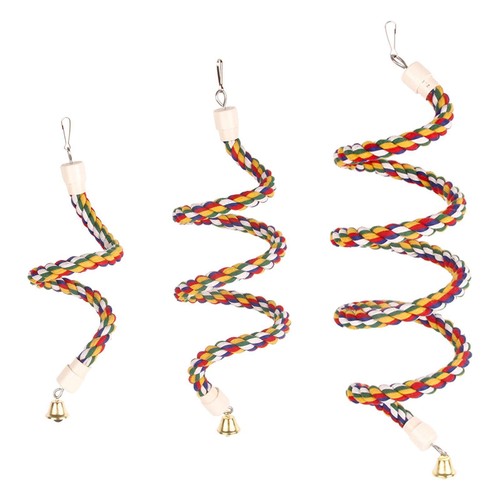 Colorful bird rope - colorful, perch