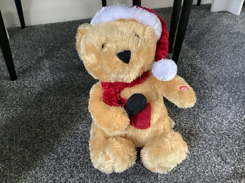 Animated christmas teddy bear - animated,