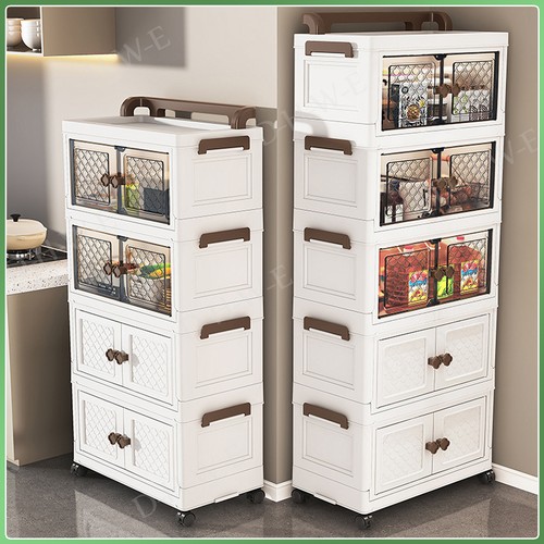 Folding stackable storage box - stackable,