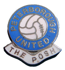Peterborough United THE POSH Football Club Gomm ball enamel badge