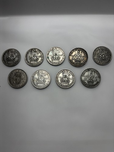 Silver shilling coin - 8,