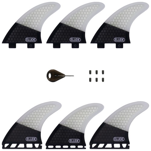 Elude thruster surfboard fins - thruster,