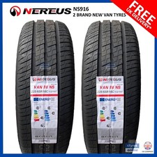 2X New 225 65 16 225/65R16c VAN TYRES 112/110T NEREUS VAN *B WET GRIP*