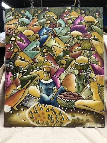 Vintage haitian artist signed - haitian,