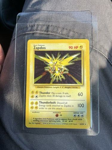 1995 zapdos pokemon card - 90, hp