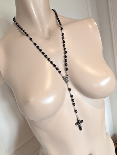 Rosary bead cross jesus - rosary,
