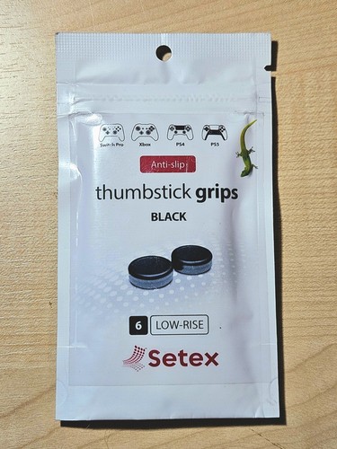Setex thumbstick grips - thumbstick, black
