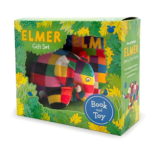 Elmer book and toy gift - and,
