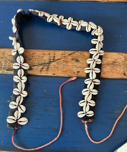 Vintage handmade large cowrie - handmade,