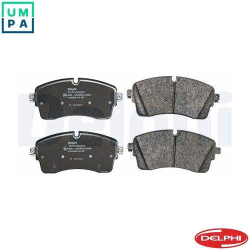 Brake pad set - set, disc