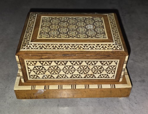 Antique box mosaic - box,