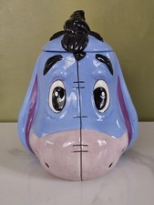 Disney Winnie The Pooh Eeyore 3D Ceramic Cookie Biscuit Jar Kitchen Storage 