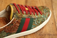 Gucci Ace Floral Canvas Snake