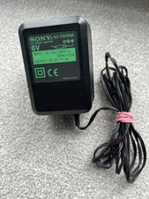 Genuine SONY AC-C610NA AC Power Adapter, DC 6V - 1A UK Plug - Untested