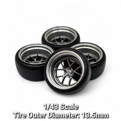 Scale deep dish wheels - 1/43,