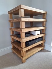 Hi-Fi Racks (Atacama Apollo) Podium Reference solid oak bespoke shelving unit