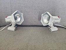 Pair Of Vintage Lival Finland Clip-on Spotlights Photon Wing