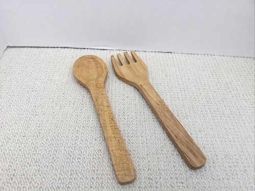 Wooden salad serving spoon - salad,