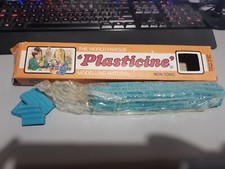 VINTAGE HARBUTTS PLASTICINE - TURQUOISE - THE WORLD FAMOUS MODELLING MATERIAL