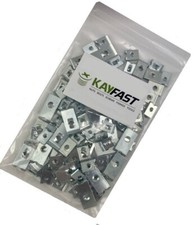 200g OF 'MIXED IN THE PACK' U CLIPS SPEED FASTENERS SPIRE CLIP LUG NUTS ZINC BZP