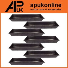 7 x Animal Cow Calf Pet Chicken Duck Donkey Feed Feeding Trough Water 1m Plastic