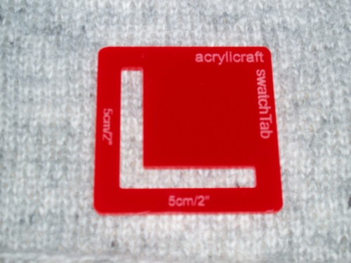 Knitting swatch stitch gauge - swatch,