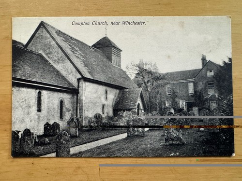 Postcard compton church near - compton,