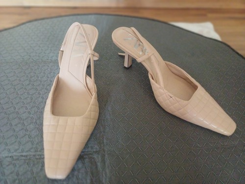 Zara leather beige - , heel