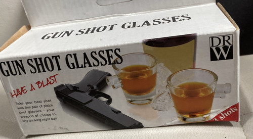Novelty gun shot glasses - x,