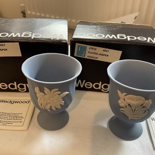 Eggcups blue fluted - blue,