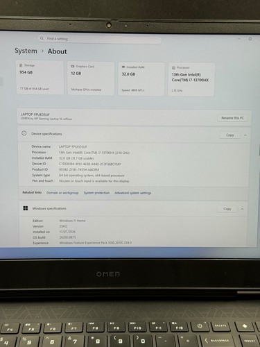 Omen gaming laptop - hp,