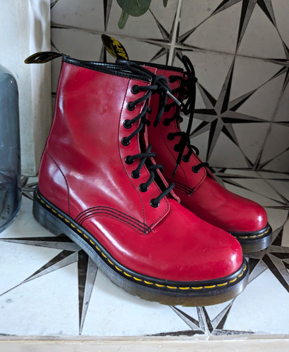 Martens patent cherry red - dr.,