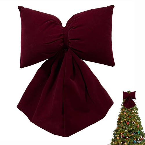 Christmas velvet bow tree - christmas,