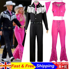 UK Movie Barbie Ken Cosplay Costume Uniform Mens Womens Fancy Dress Barbie Set