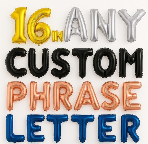 Custom phrase letters - 16'',