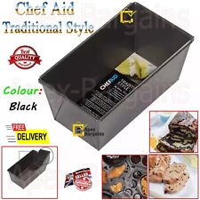Traditional Rectangular Bread Chef Aid Metal Style 2LB Loaf Tin Pan Non Stick UK