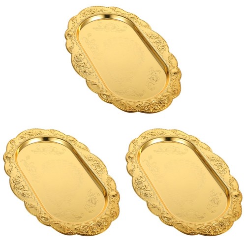 Golden oval zinc alloy - oval,