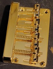 BASS BRIDGE : Heavy Duty .. 4-String .. GOLD .. vintage .. unused