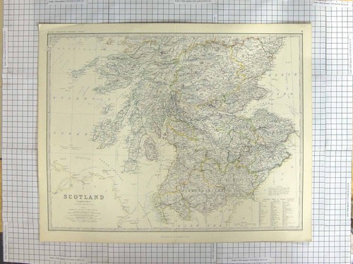 Original old antique print - original,