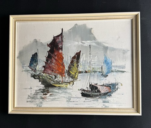 Vintage 1950 original oil - vintage,
