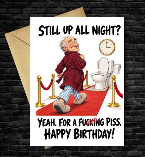 Funny birthday card still - funny, up