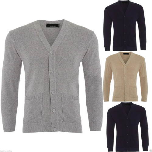 Mens plain knitted - mens, v