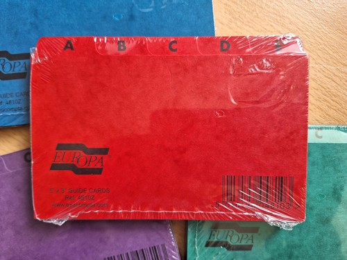 Card index a z guide - 5",