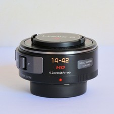 Panasonic Lumix G X Vario 14-42mm F3.5-5.6 Power O.I.S Zoom Lens Black MINT